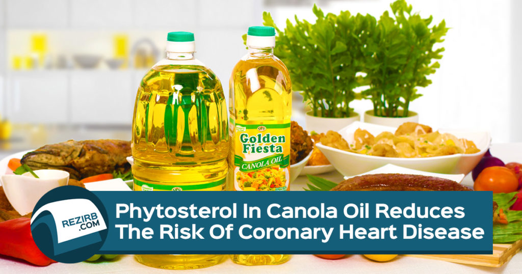 Phytosterol In Canola Oil Reduces The Risk Of Coronary Heart Disease