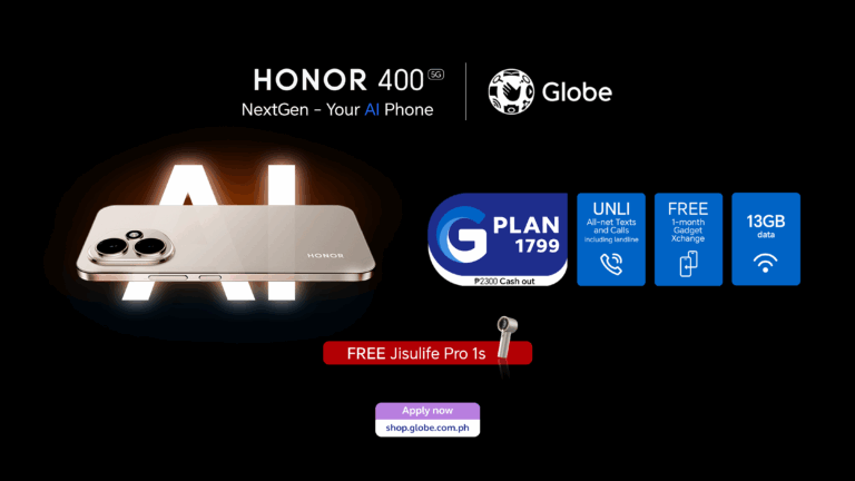 Your AI Phone HONOR 400 5G Now Available via Globe Postpaid Plans