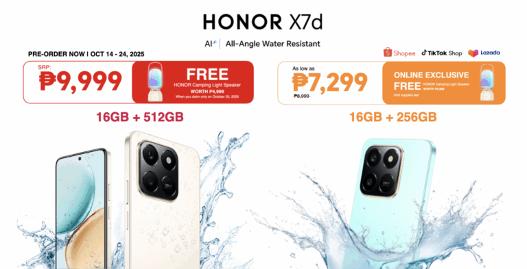 All-New Water-Resistant AI Phone HONOR X7d Now Official for as low as Php 7,299!