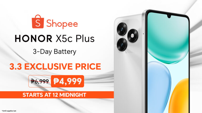 Exclusive on Shopee: Get the New HONOR X5c Plus for Just P4,999 This 3.3 Sale!